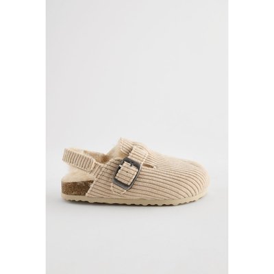 Chaussons côtelé avec assise liège NEXT
