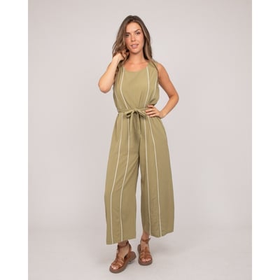 Combinaison Pantalon Sans Manches Rayures Emerance DONA LISA