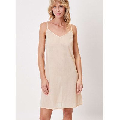 Dessous de robe en voile de coton bio unie FIONA LA FIANCÉE