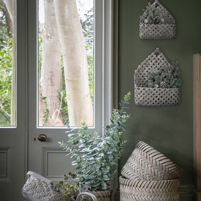 Set of 2 Arno Woven Wall Baskets SO'HOME