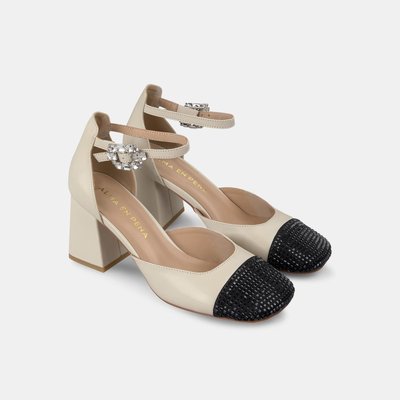 Chaussures à talons avec boucle et détails strass ALMA EN PENA