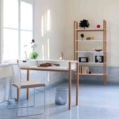Bureau coulissant avec tiroir TERRE DE NUIT