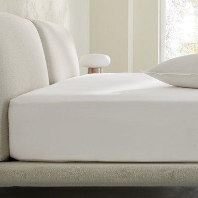 Drap-housse en percale lavée, bonnet 30 cm, Sabbal AM.PM