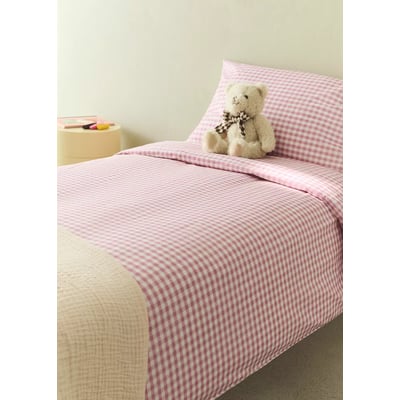 Housse de couette coton carreaux vichy Lit 90 cm MANGO HOME