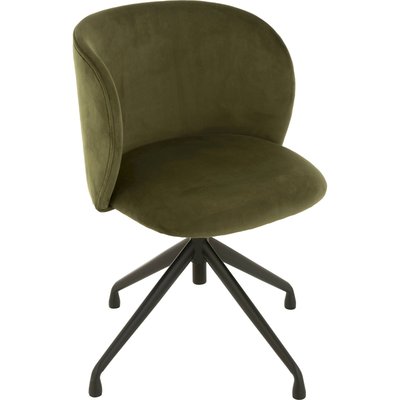 Chaise velours   assise pivotante design contemporain RECOLLECTION