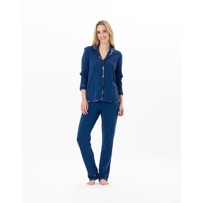 Pyjama boutonné en coton GLORIA 806 LE CHAT
