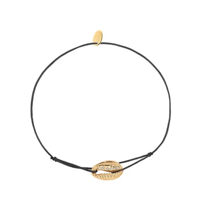 Cordon cauri strass noir CAROLINE NAJMAN
