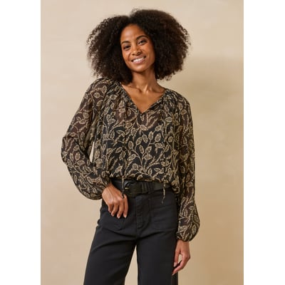 Top manches longues encolure tunisienne LA FEE MARABOUTEE