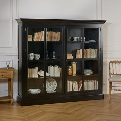 Vitrine 2 portes en pin KENNETH ROBIN DES BOIS