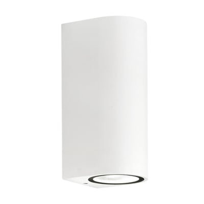 Petite applique murale extérieure haut et bas blanc Sora MILLUMINE