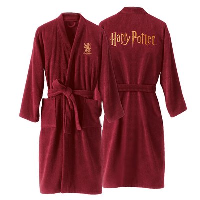Peignoir brodé 100% coton, GRYFFONDOR HARRY POTTER