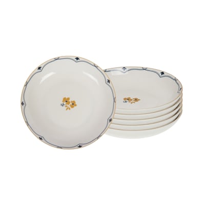 Assiette creuse Poésie 20 cm (lot de 6) AMADEUS