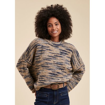 Pull oversize maille fantaisie LA FEE MARABOUTEE
