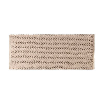 Tapis de bain epais tresse EDEN