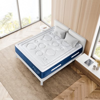 Ensemble Matelas Ressorts + Sommier DOLCE VITA MAISON AUBERTIN