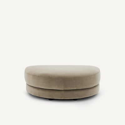 Poggiapiedi modulare in velluto stonewashed, TIBERIO AM.PM
