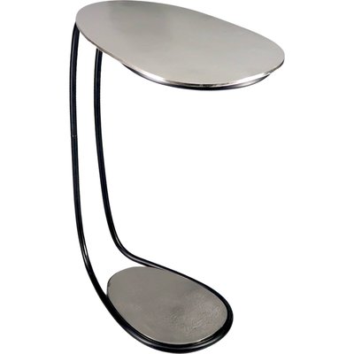 Table d'appoint aluminium design moderne finition argentée RECOLLECTION