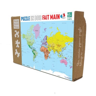 Carte du Monde PUZZLE MICHELE WILSON