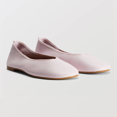Ballerines en cuir MONOPRIX