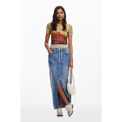 Jupe longue en jean grande taille online
