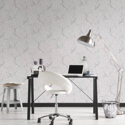 Papier peint marbre lisse HOME MAISON