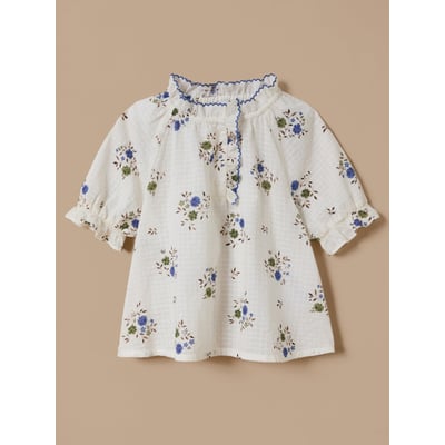 Blouse coton dobby imprimée CYRILLUS