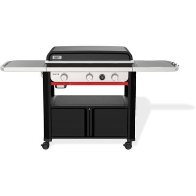 Plancha gaz black 3 brûleurs sur chariot, 76x46 cm WEBER