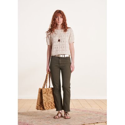 Jean cropped en coton biologique LA FEE MARABOUTEE