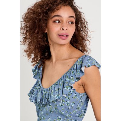 Blouse col volants CACHE CACHE