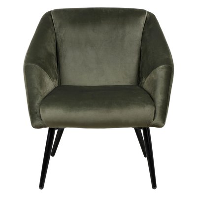 Fauteuil velours vert foncé Hoto ZAGO