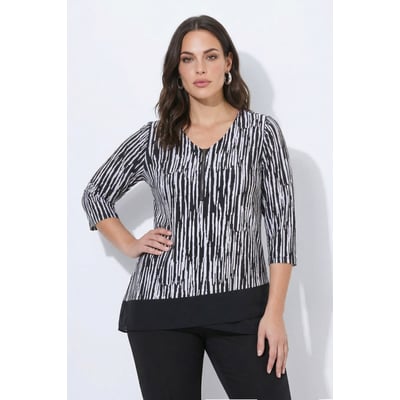 T-shirt rayé au tombé fluide ULLA POPKEN