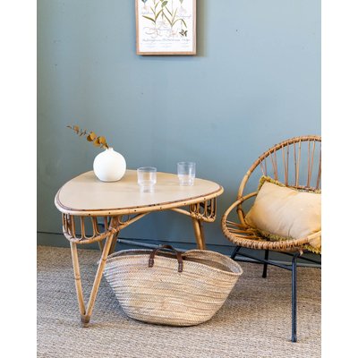 Table basse en rotin Nadine N°139 - Bon état DEBONGOUT