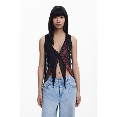 Desigual - Blouse asymétrique en mousseline DESIGUAL