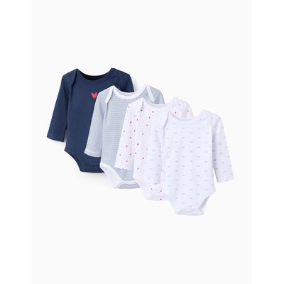 Lot de 4 Bodies en Coton 'Hearts' ZIPPY