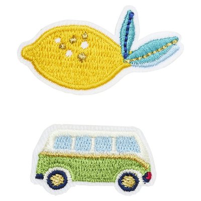 Broche brodée VAN ET CITRON DRAEGER PARIS