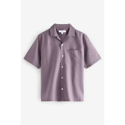 Chemise manches courtes coton col cubain NEXT