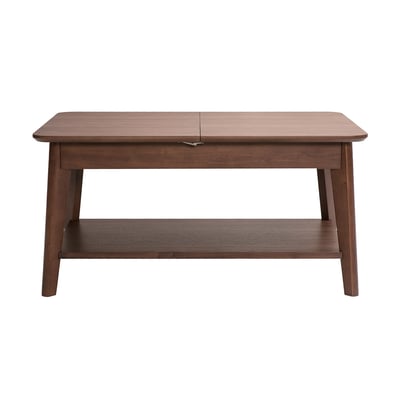 Table basse extensible rectangulaire en bois foncé L90-120 cm VILI MILIBOO