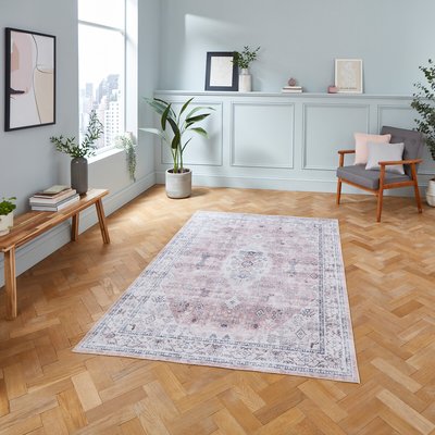 Distressed Traditional Digital Printed Rug SO'HOME