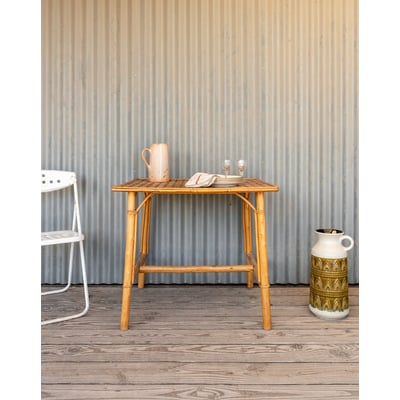 Table à manger en rotin et bambou Romy N°1451 - Bon état DEBONGOUT