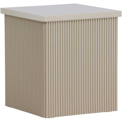 Table basse beige Lenox 40 x 40 x 45 cm VENTURE HOME