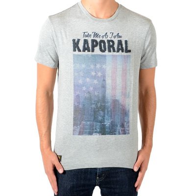 Tee Shirt  Leder Grey Melanged KAPORAL