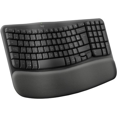 Clavier sans fil Wave Keys ergonomique +  repose poignets LOGITECH