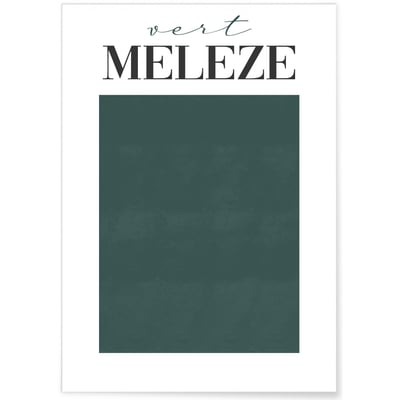 Affiche Vert Mélèze L'AFFICHERIE