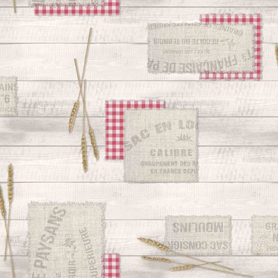 Nappe Toile cirée au mètre Epis DOUCEUR D'INTÉRIEUR