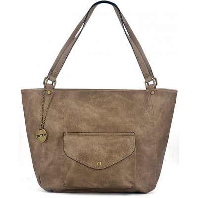 Sac à main cabas anses longues BLEU CERISE
