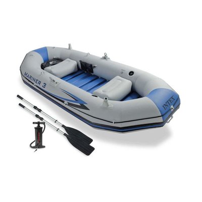 Set Bateau Gonflable 3 places  Mariner 3 (rames et gonfleur inclus) INTEX