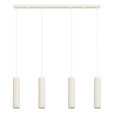 Suspension Aluminium Beige GU10 4 Karbon EDEN