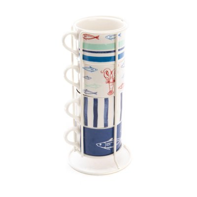 Coffret 4 tasses déjeuner  -ARIEL AMADEUS