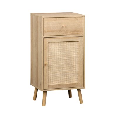Meuble salle de bain décor bois et cannage BOHEME SWEEEK