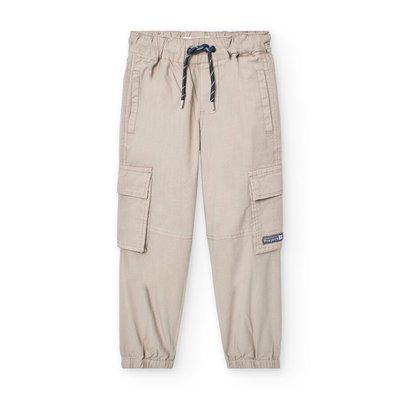 Pantalon cargo uni avec cordon de serrage BOBOLI